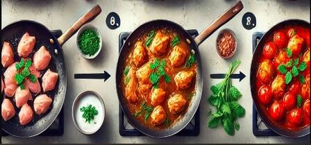 chicken baryani preparation step 3
